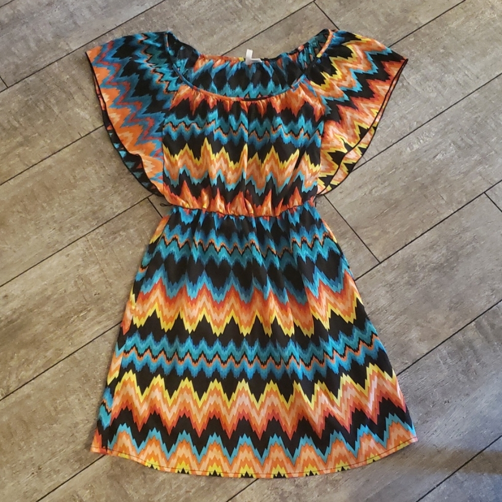 6 degrees-Multi colored dress 043